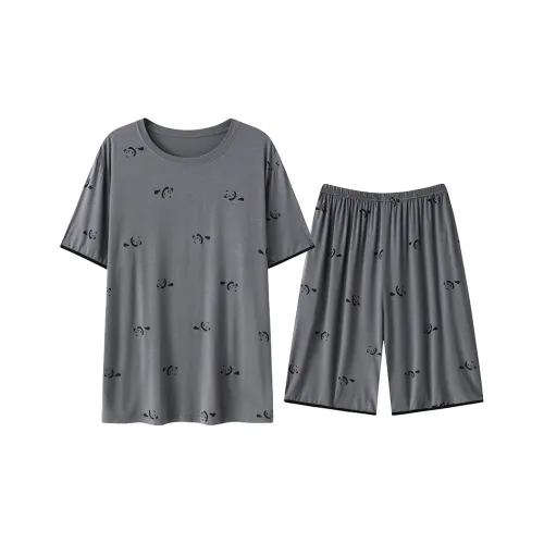 FENTENGCARE Pajama Set Men's Gray