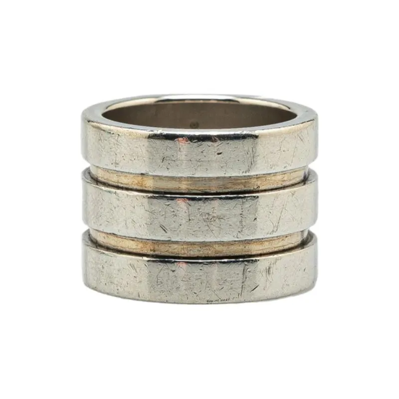 GUCCI 1990 2024 Sterling Silver Wide Band Ring-2