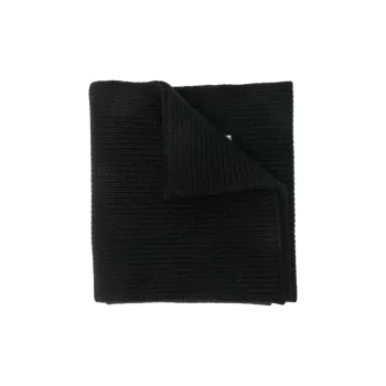 Valentino Cashmere Knit Scarves Unisex Black