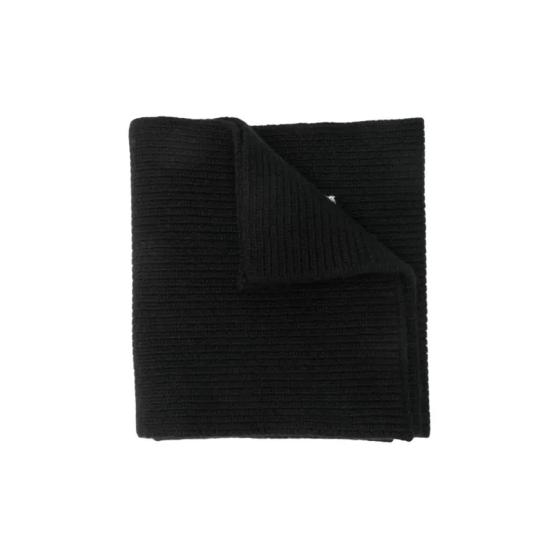 Valentino Cashmere Knit Scarves Unisex Black-0