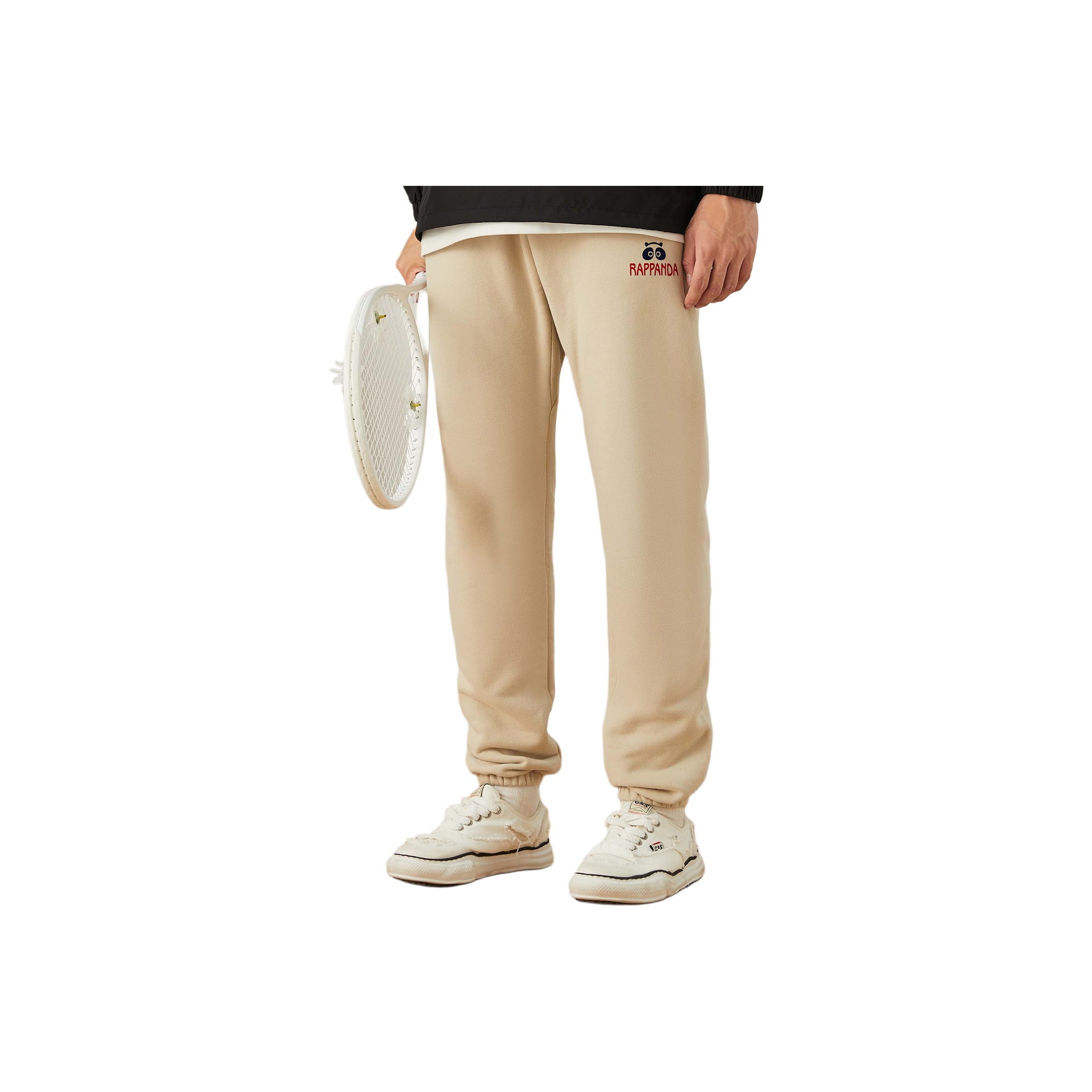 RAP PANDA Casual Pants Unisex Yellow Green M - POIZON