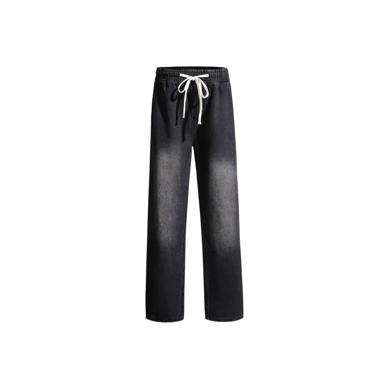 JUNGLE PANDA Jeans Unisex Distressed Gray-0