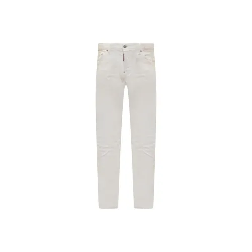 DSQUARED 2 Paint Splatter Straight Leg Skinny Jeans
