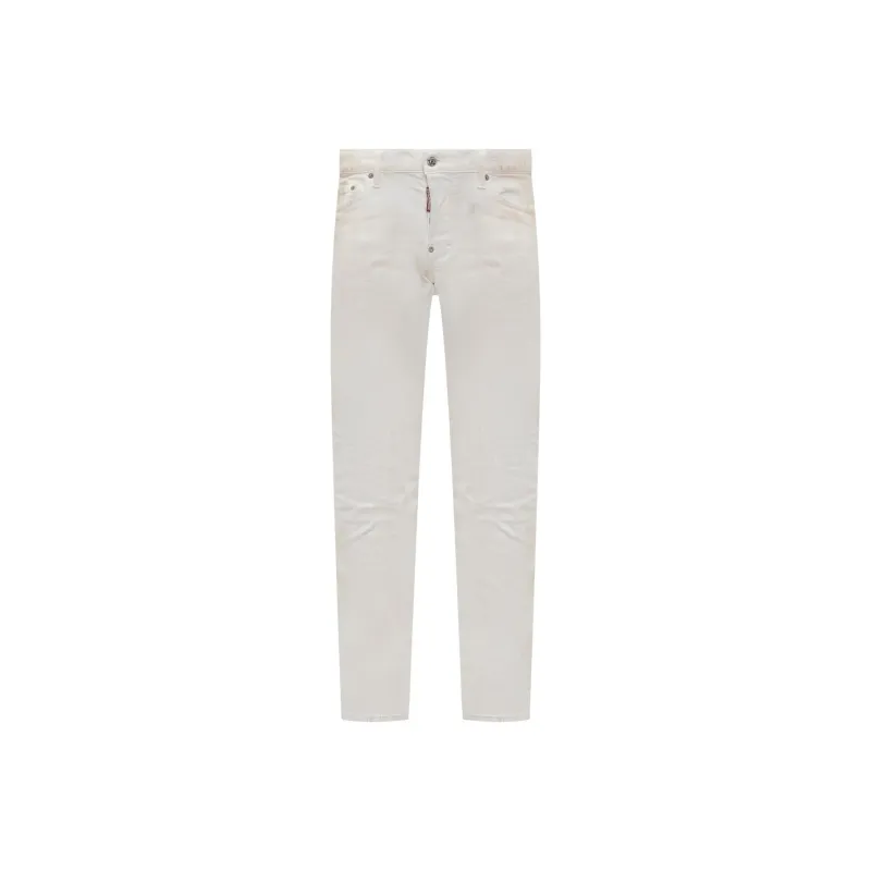 DSQUARED 2 Paint Splatter Straight Leg Skinny Jeans-0