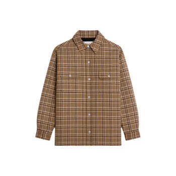 CELINE Overshirt In Checked Wool