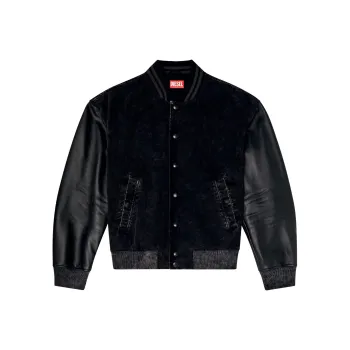 DIESEL L Nyn Logo Embroidered Jacket