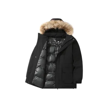 Feiyue Parka Coats Unisex Black