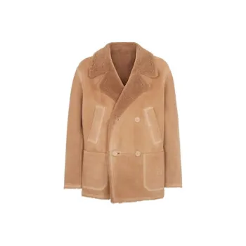 FENDI Double Breasted Shearling Jacket