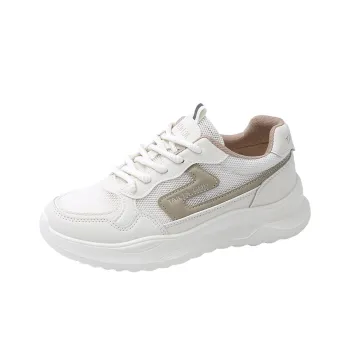 BBMTR Casual Shoes Women's Low Top Beige Khaki/Beige Purple