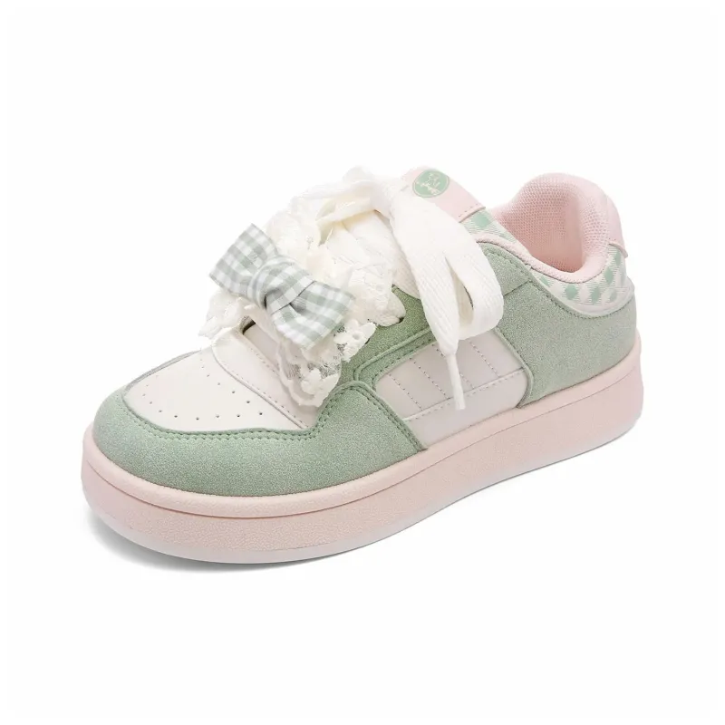ABCIO Slip Resistant Waterproof Abrasion Resistant Height Increasing Low Top Skateboard Shoes Women's-5