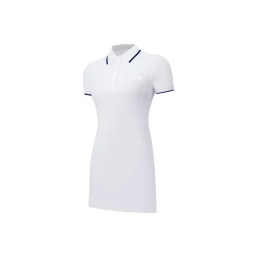 Lululemon Slim Fit Short Sleeved Dresses Women's White/Unrestrained Blue/WHT/CLBL