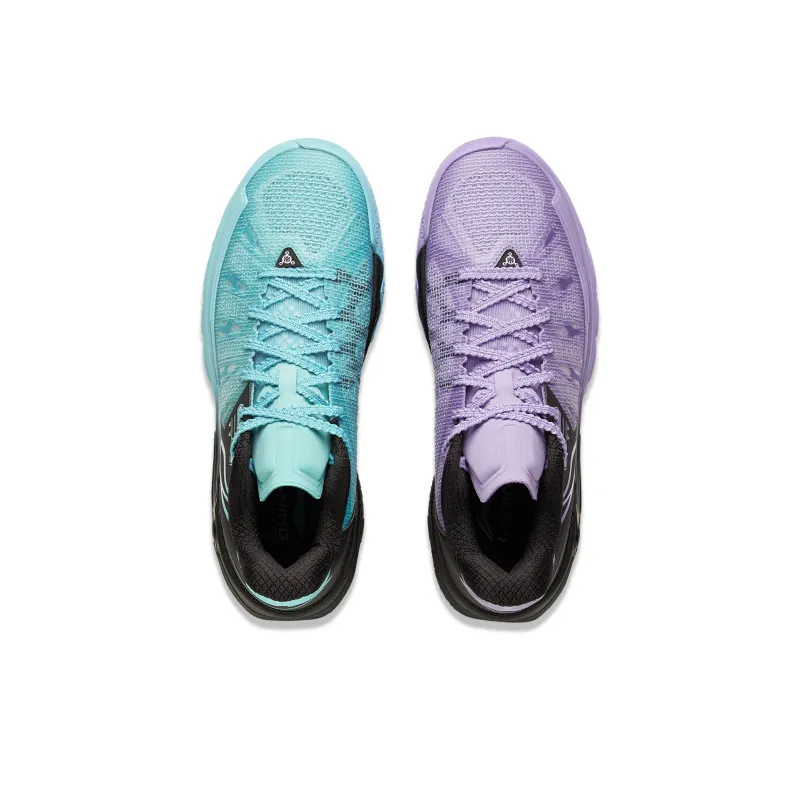 LiNing Jie Ao 2 Cushioning, Slip Resistant, And Breathable Low Top Basketball Shoes Men's Blue Purple Mismatched-5