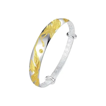 Bear Silversmith 999 Fine Silver Sterling Silver Bangle Women's