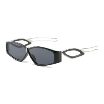 YUZHAOLIN Plastic Metal Irregular Shape Sunglasses Unisex