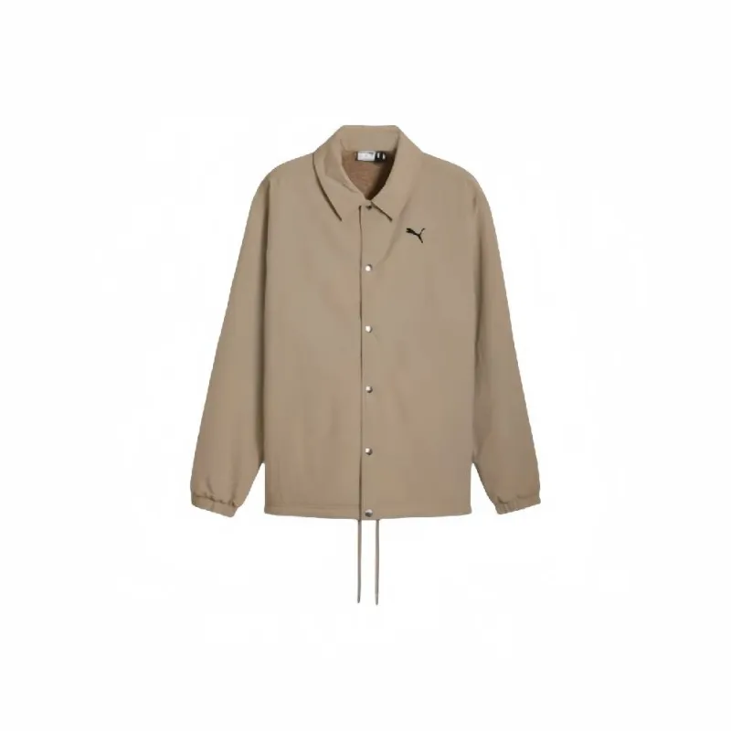 PUMA Sportstyle Collection Men's Lifestyle Collection FW24 Jackets Coats Men's Oak Tree Brown-0