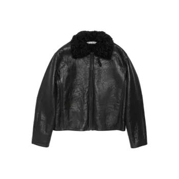 Acne Studios Zipped Leather Jacket