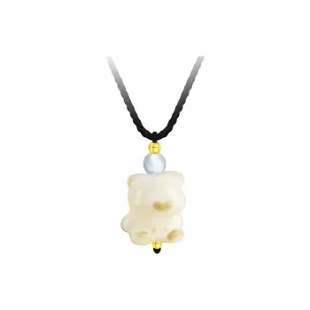 Blooming Petals White Jade Bodhi Necklaces Unisex