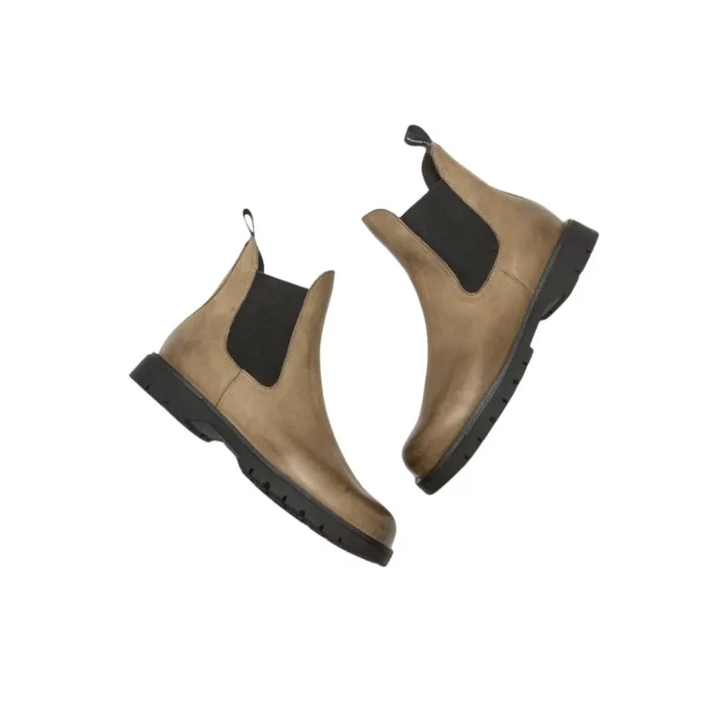 KLEMAN CLEON MANUFACTURE TONNANT VGT Chelsea Boots 2.5cm Men's Khaki-4