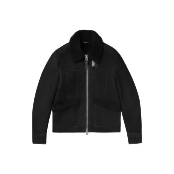 TOM FORD Leather Jacket Men's Black