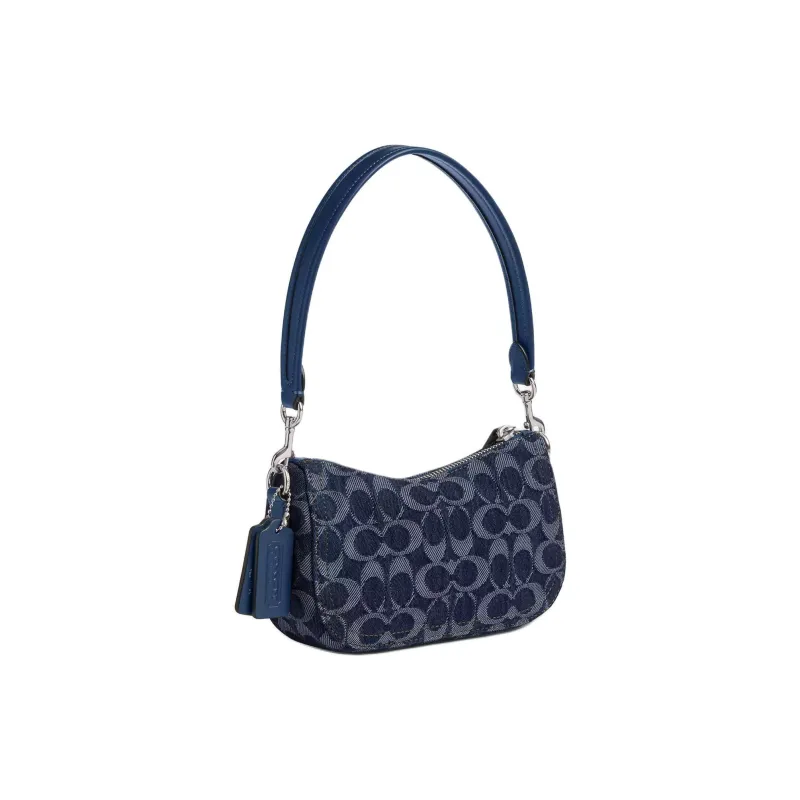 COACH Swinger Iconic Denim Handbag Small Size Women's-1