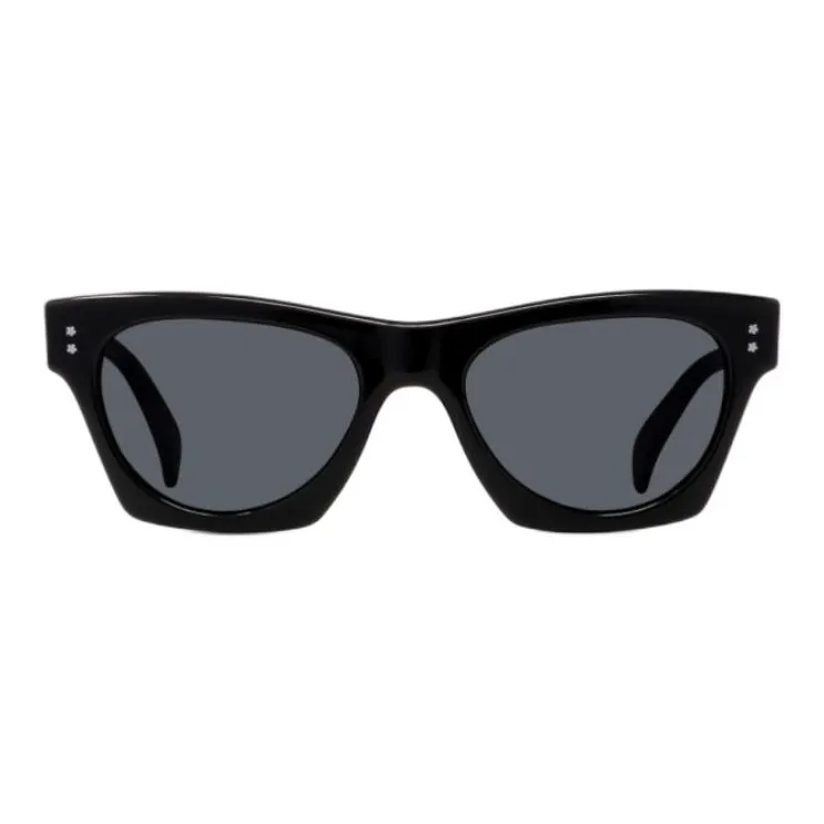 KENZO Ethyl Acetate Salt Irregular Shape Sunglasses Men's Black-1