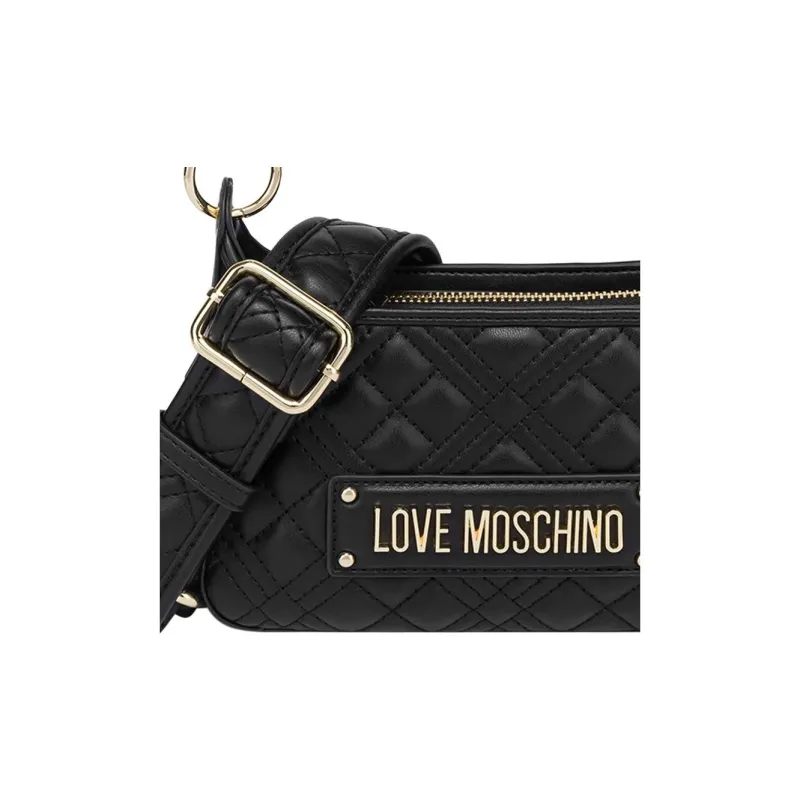 LOVE MOSCHINO PU Portable Crossbody Bag, Shoulder Bag Mini Women's Black-3