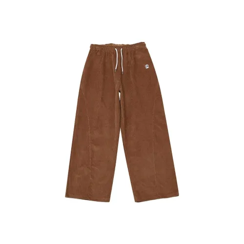 Black Cat Pixel Casual Pants Unisex Coffee