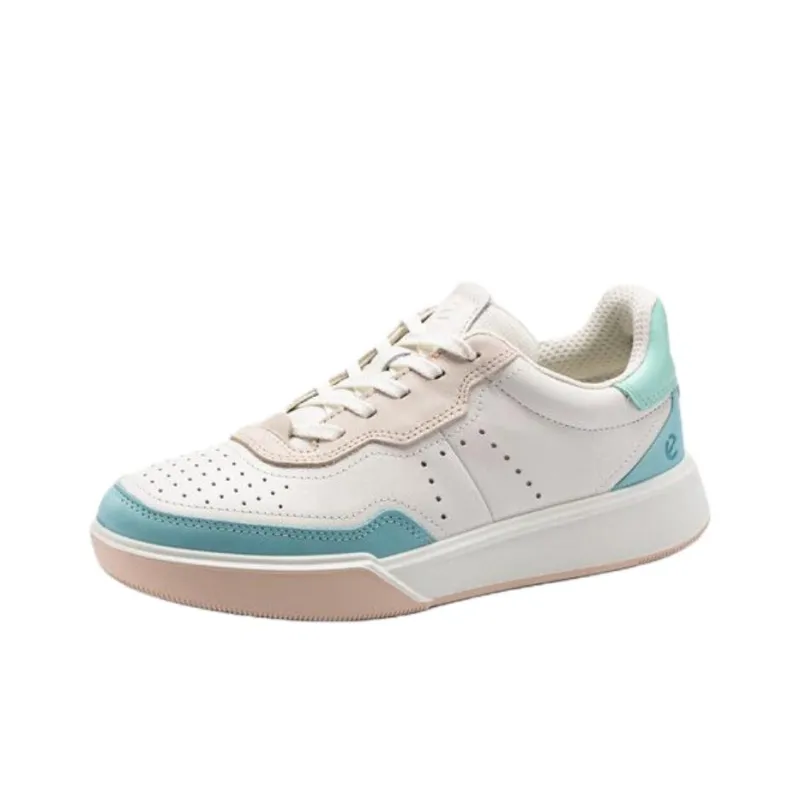 Ecco Street Shoe Collection Low Top Casual Shoes Women's Blue White-1