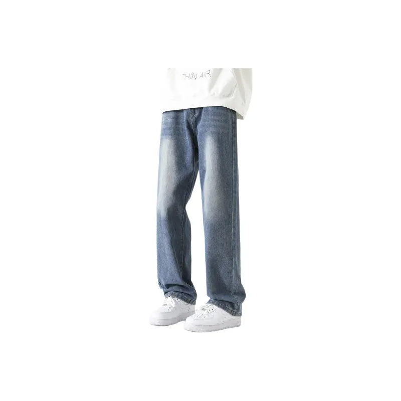 AMBER LIGHT Jeans Unisex Washed Blue-0