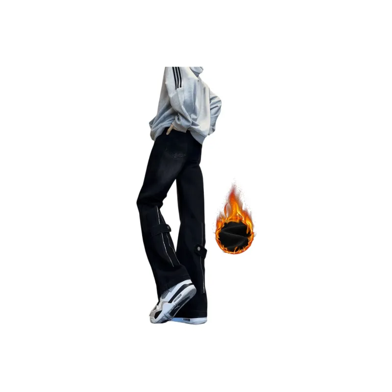 TOUHAOQINGNIAN Jeans Unisex-6