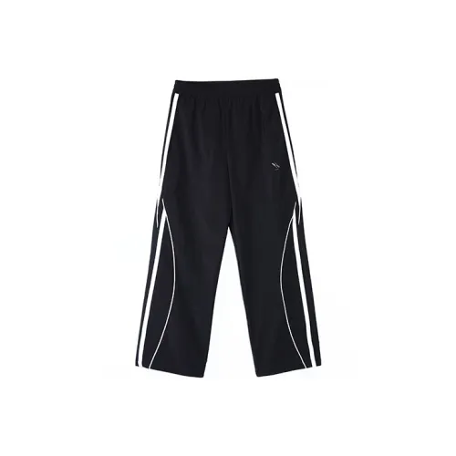 ROARINGWILD Casual Pants Unisex Black