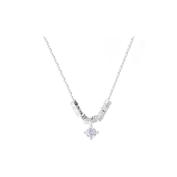 Heart Grass S925 Silver Necklaces Women's