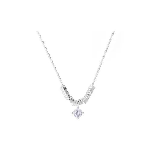 Heart Grass S925 Silver Necklaces Women's