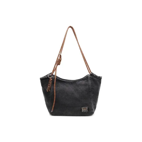Yalu Denim Shoulder Bag Unisex Multicolor