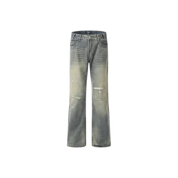 DARKCIRCLE Jeans Unisex Vintage Blue