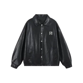 FAX FOR FMACM x For People Leather Jacket Unisex