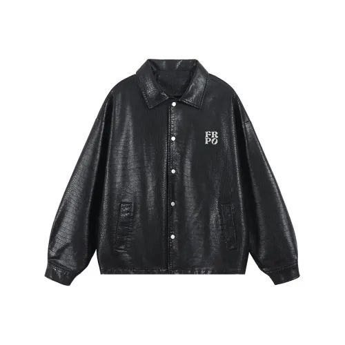 FAX FOR FMACM x For People Leather Jacket Unisex