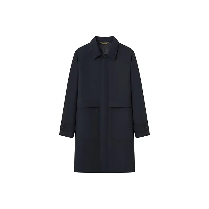 Teenie Weenie Men Evergreen Series 24FW Trench Coat Unisex Black-0