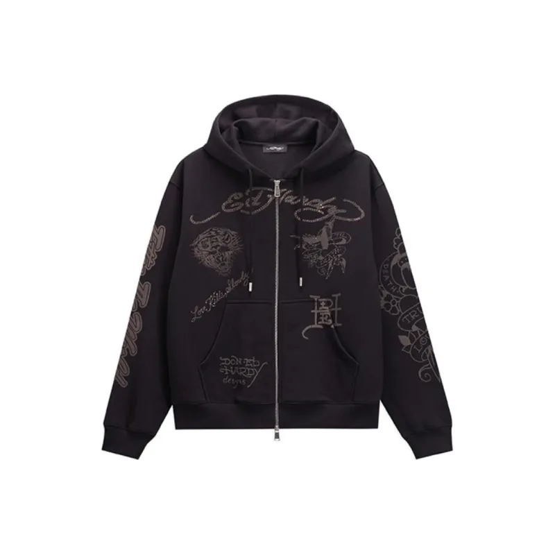 Ed Hardy SS25 Sweatshirt Men's Black-0
