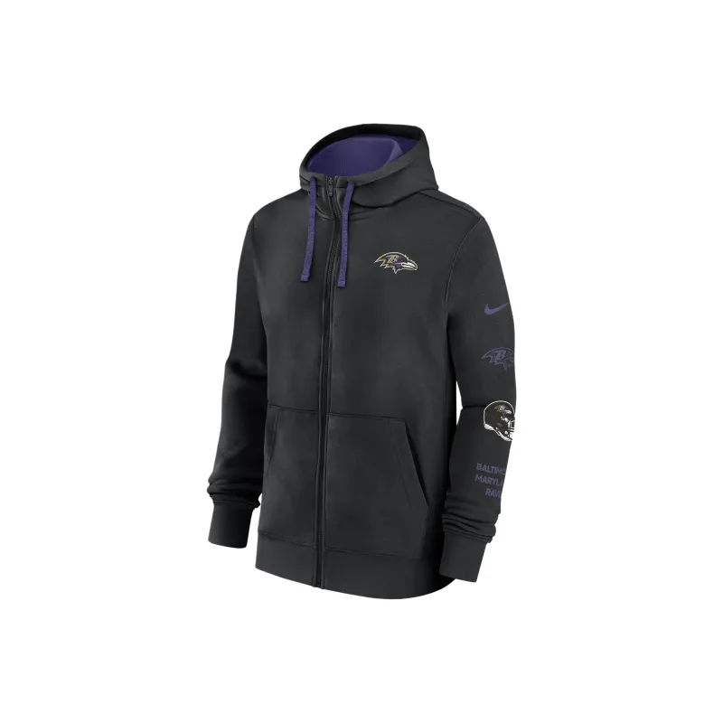 Nike Baltimore Ravens Club Men's Nike Nfl Full-Zip Hoodie-0