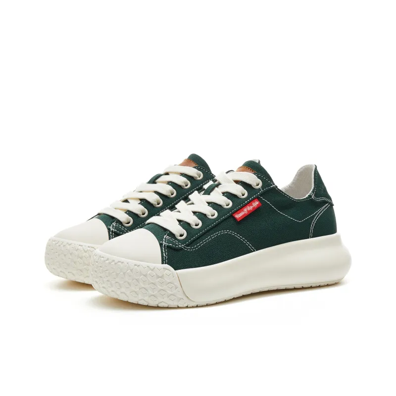 VOBA Anti Slip And Wear Resistant Height Increasing Low Top Canvas Shoes Women's-24