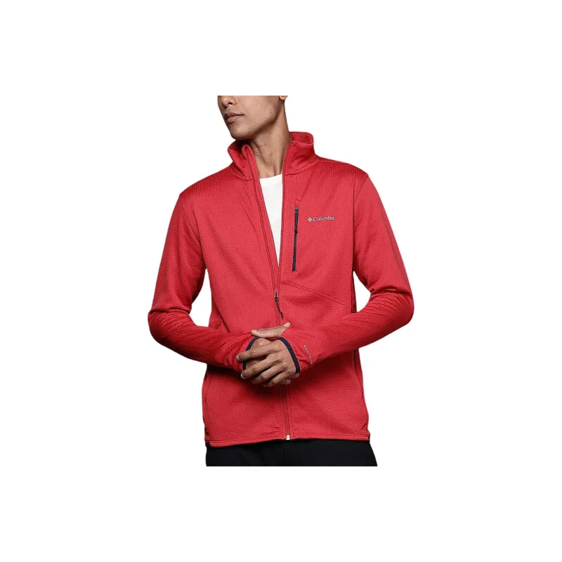 Columbia Park View View Full Zip Fleece Jacket Men's Mountain Red Heather-0