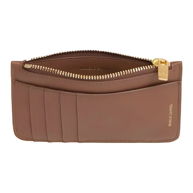 MANSUR GAVRIEL Calfskin Card Holder Women's Brown-1