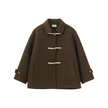 BUTTBILL Puffer Jacket Woolen Trench Coat Unisex