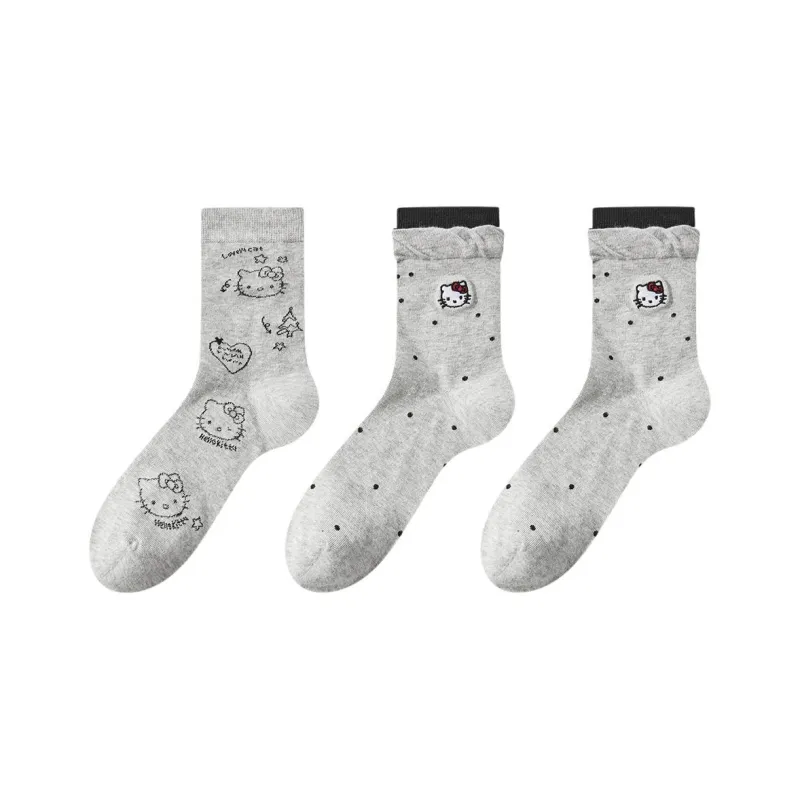 MADALLO Mid Calf Socks Women's 3 Pack-2