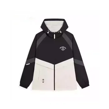 XTEP Basketball Collection Sports Lifestyle Collection Trench Coat Men's Jet Black/Mountain Moon White/Ox Horn Gray