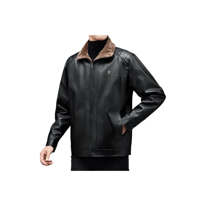 PIERRE CARDIN Leather Jacket Men's-4