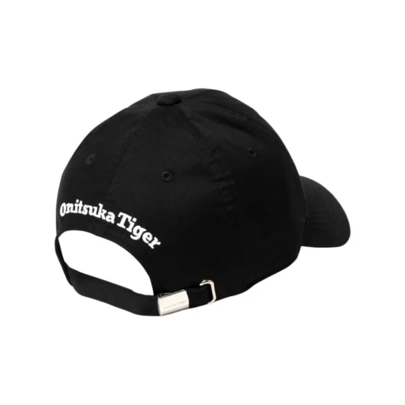 Onitsuka Tiger Cotton Baseball Caps Unisex Black-1