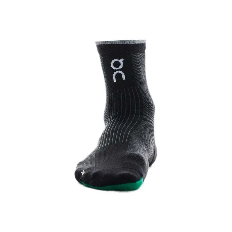 On Elite Run Sock Mid Calf Socks Unisex 1 Pack Black-1