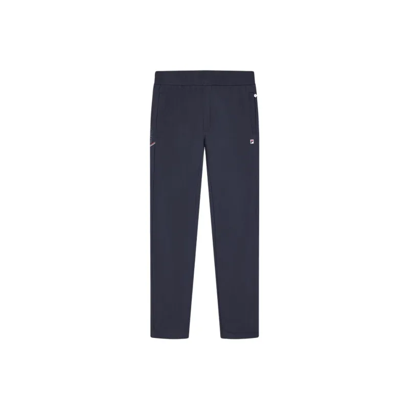 FILA Knitted Sports Pants Men's Navy Blue-0